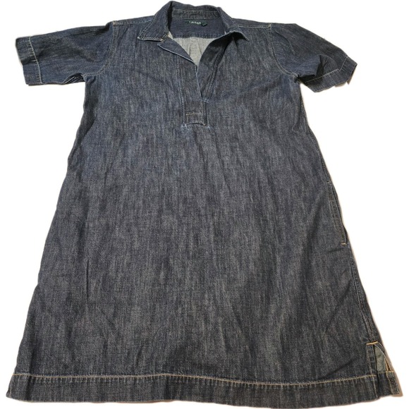 Lauren Ralph Lauren Dresses & Skirts - Lauren Ralph Lauren Denim Midi Shift Dress Pockets Size XL